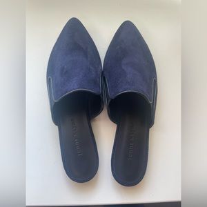Jenni Kane navy suede mules size 39